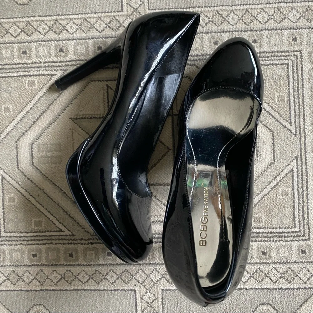 BCBGeneration Tina Black Platform Heels